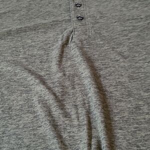 Classic Gray Long Sleeve Henley for Men